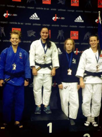 Maria Dhami, second from left, is a National Junior Judo Champion who hopes to represent the US on the Olympic Judo team.